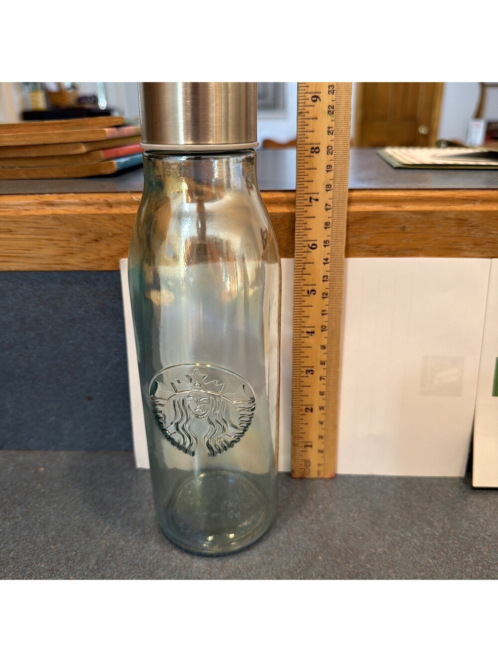 Starbucks Iridescent 2019? 20 Oz Glass Water Bottle Spain
